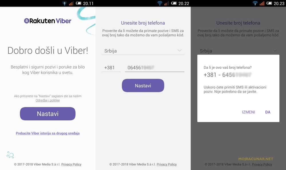 Viber Instalacija
